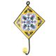 Yellow Ceramic Floral Tiles Hook 